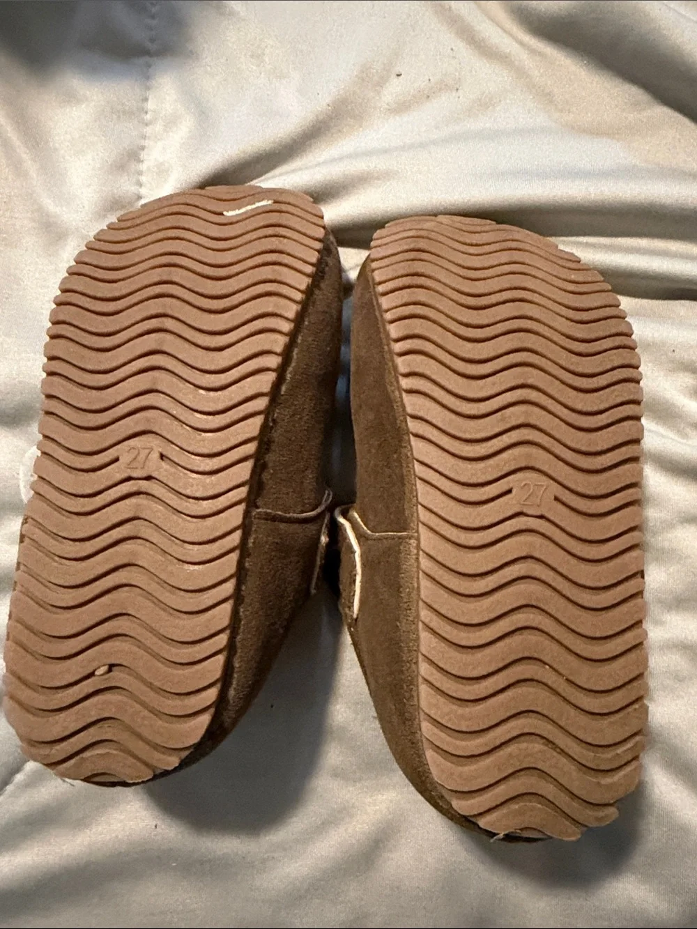 Children's Brown Suede Buckle Mary Jane Shoes -